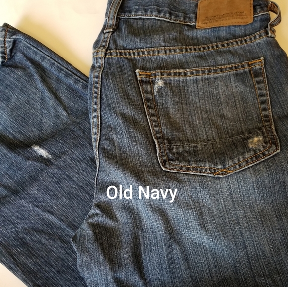Jeans Distressed Old Navy Mens Jeans Size 34x3 Poshmark